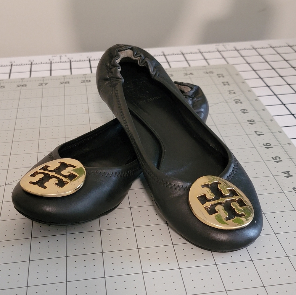 Tory Burch Black Ballet Flats - Picture 6 of 9